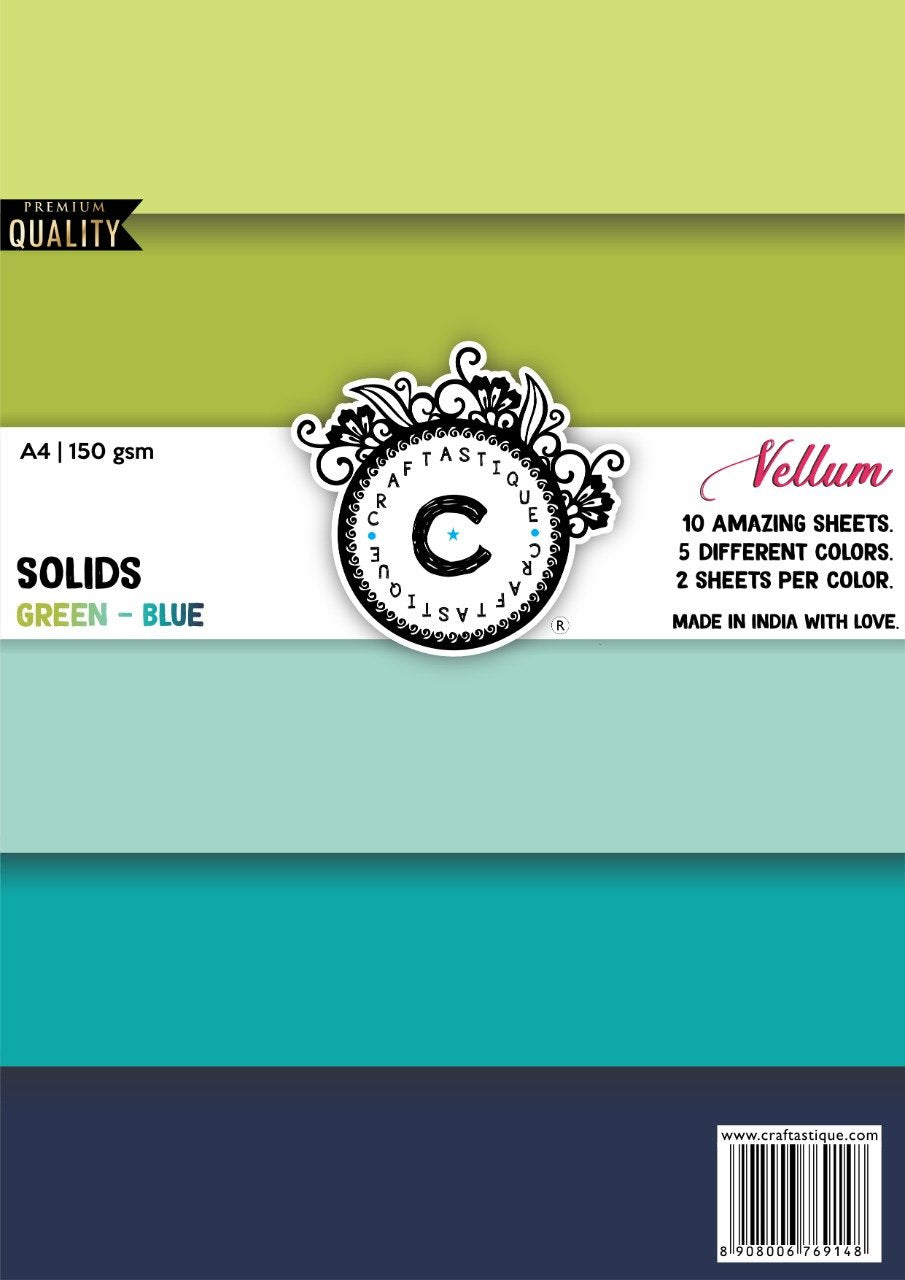 Soldies- A4 Vellum (GREEN-Blue)