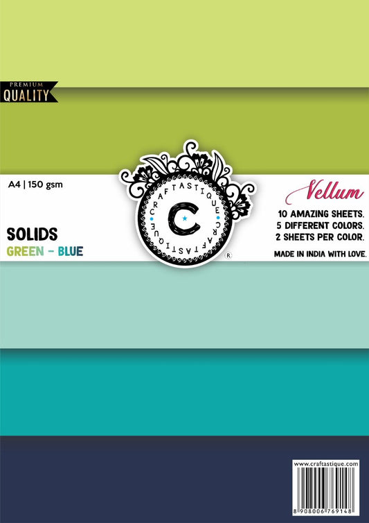 Soldies- A4 Vellum (GREEN-Blue)