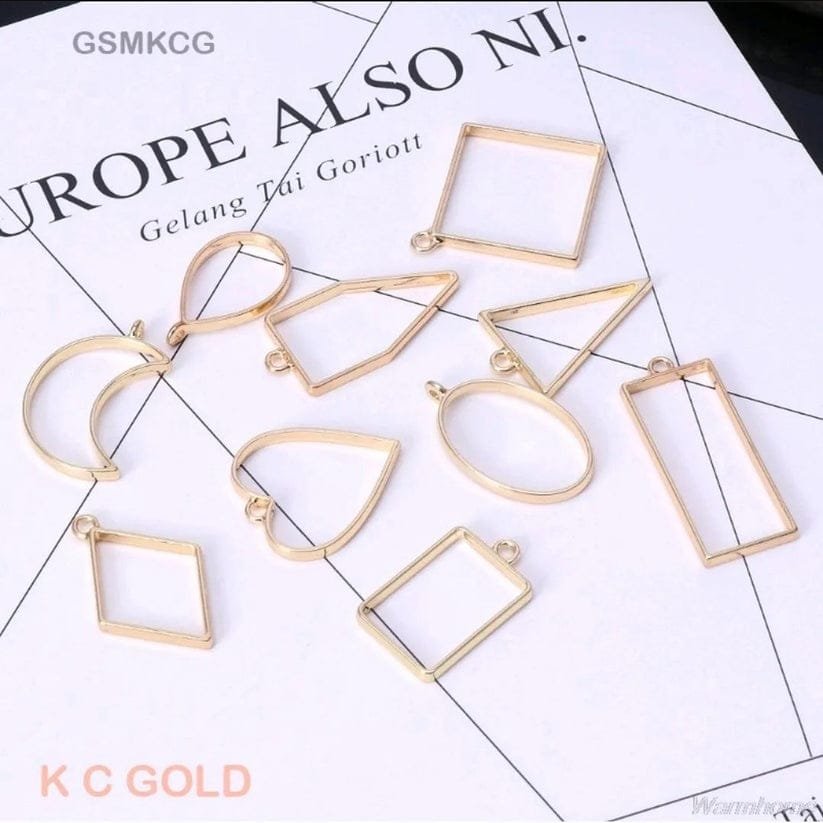 Bezels Mix Shape Set Copper Gold (GSMKCG) – 10pcs