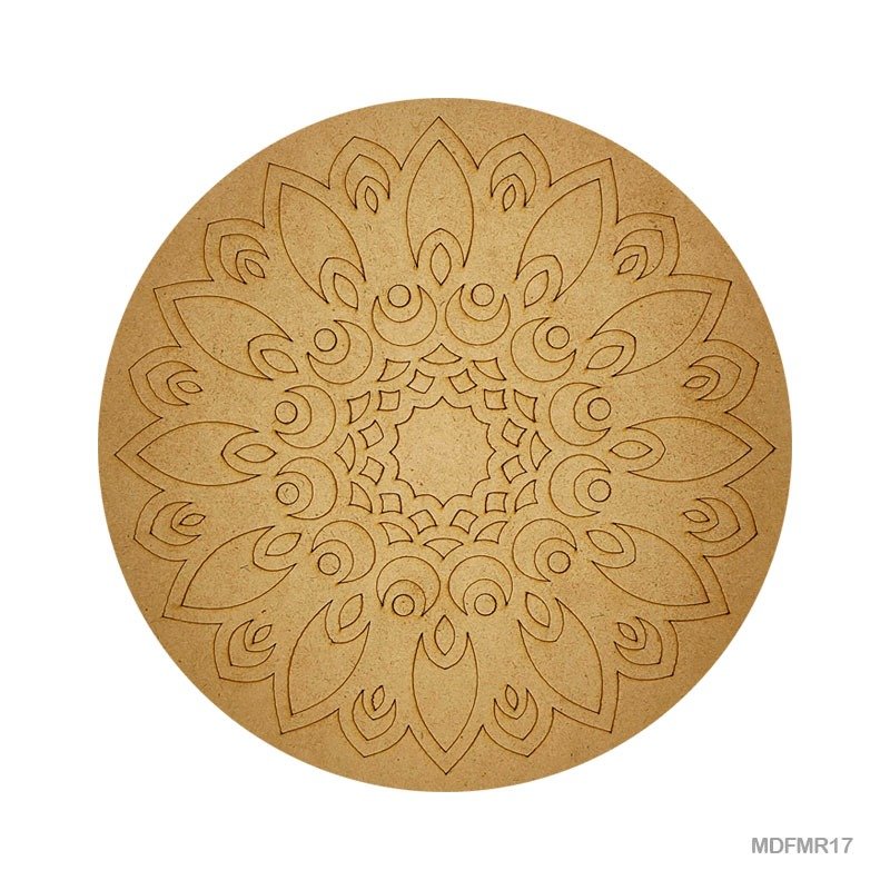 MDF Cutout Mandala Engrave (MDFMR17) - 10inch
