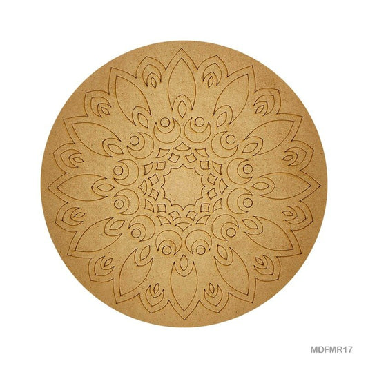 MDF Cutout Mandala Engrave (MDFMR17) - 10inch
