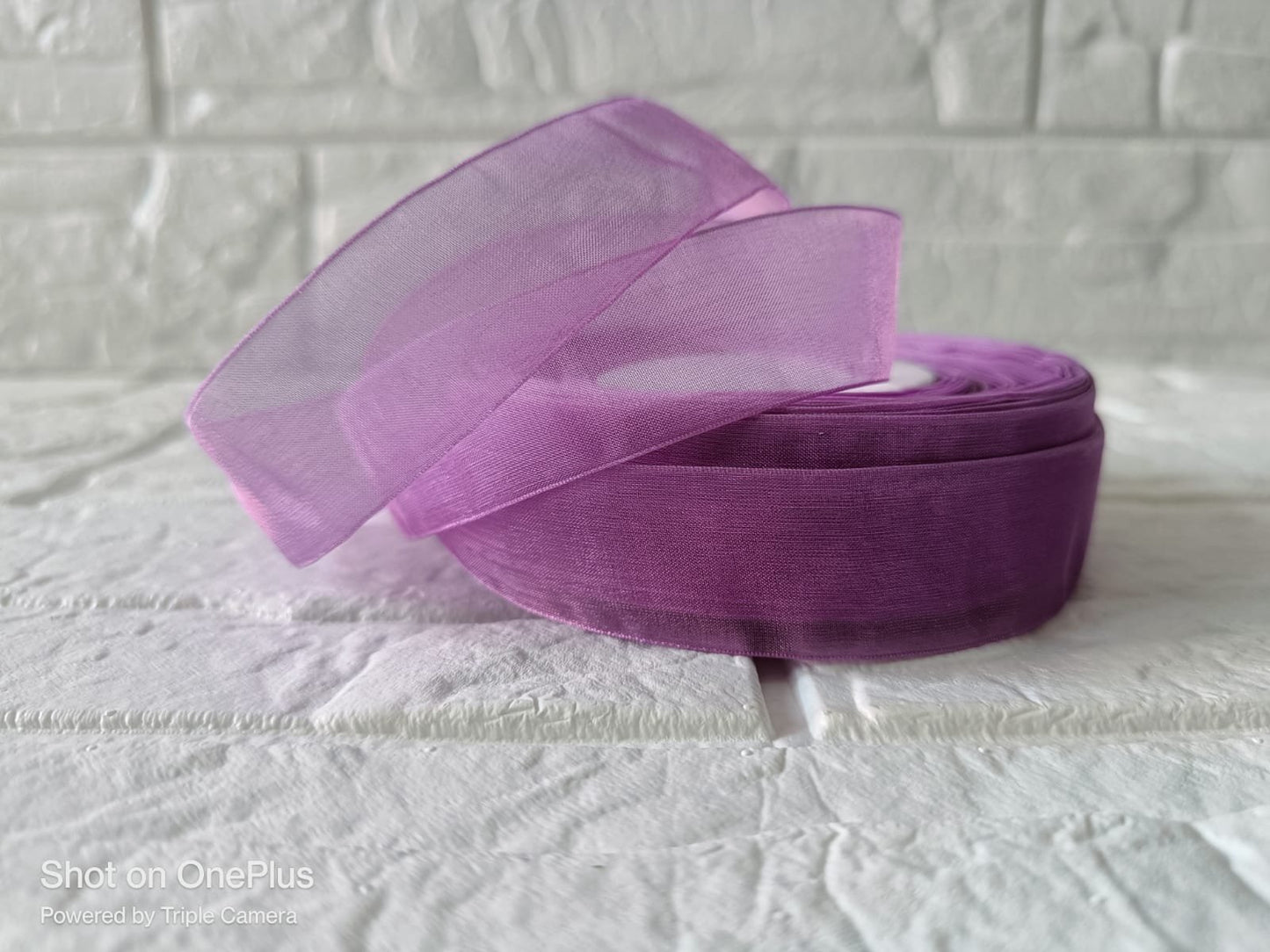 Organza Ribbon 1inch - Purple