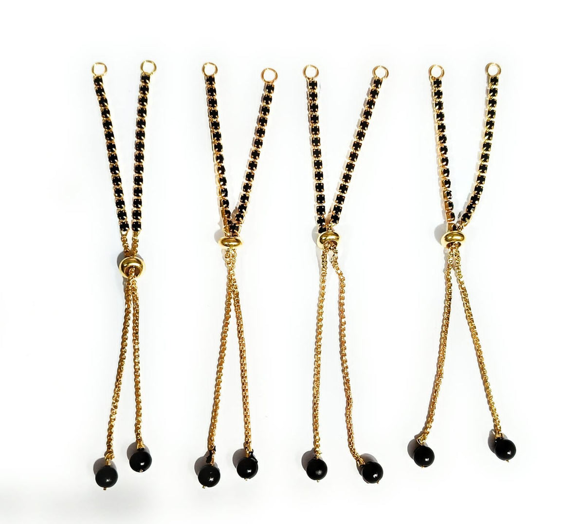 Black Zircon Bracelet Chain - 1pc