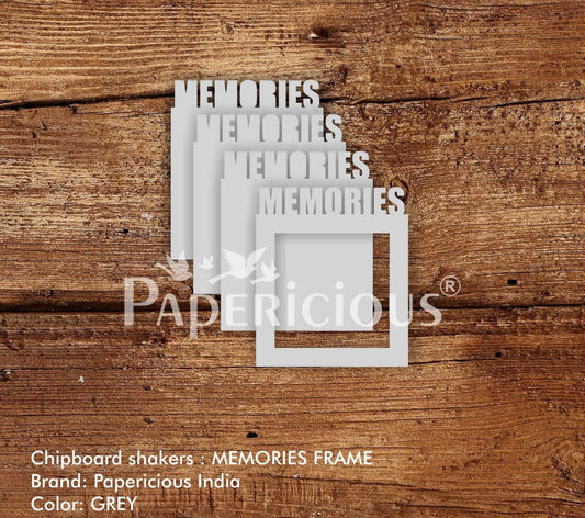3D Shaker Chipboards- Memories Frame