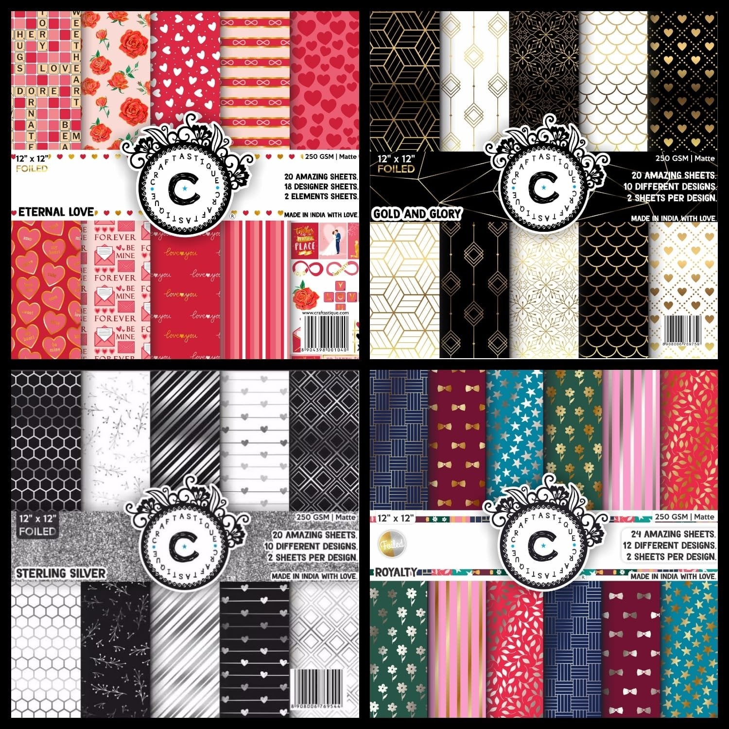 Paper Pack 12*12" Combo - Free Shipping