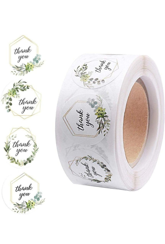 Thank You Sticker – 500 Pieces each roll