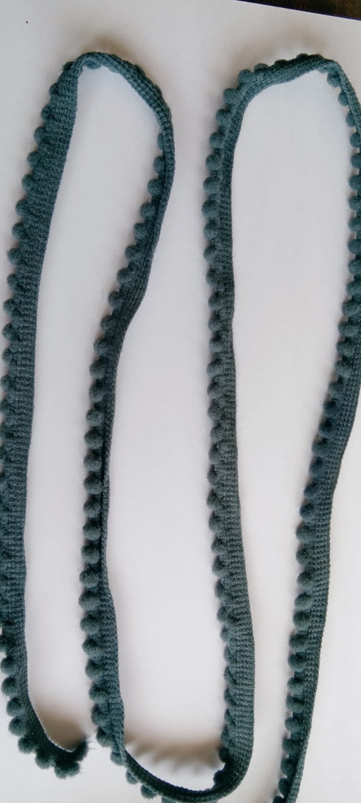 PomPom Lace - 1 mtr - Dark Grey