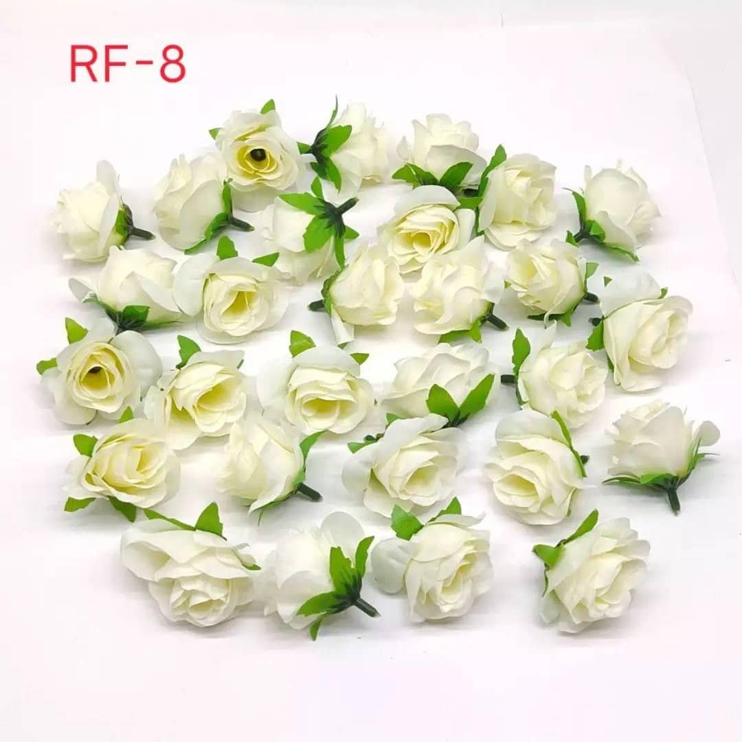 Cream Yellow Artificial Flower-10pc/Pack