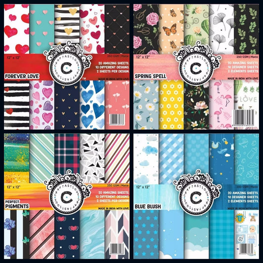 Paper Pack -12*12" Combo - Free Shipping