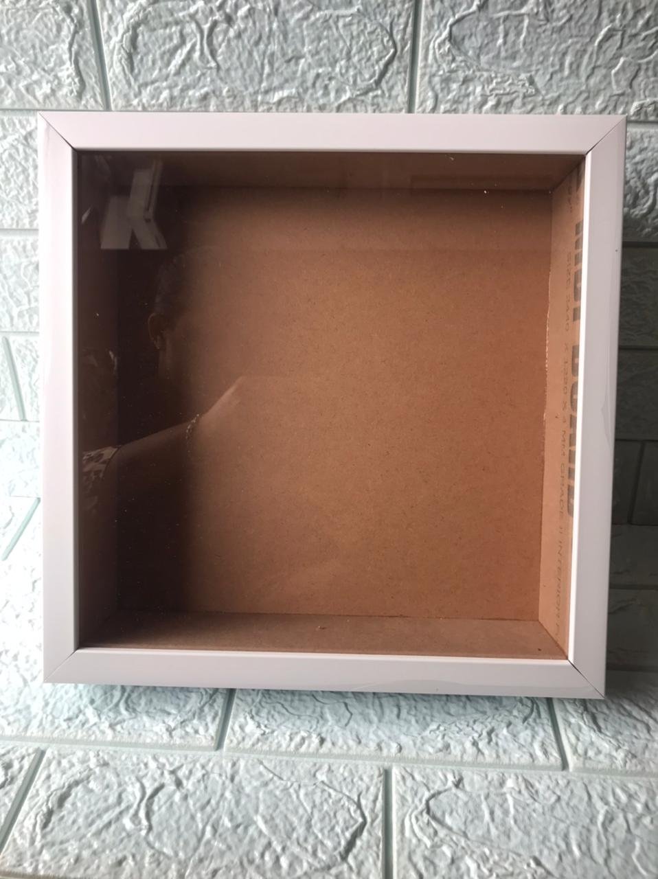 Shadow Box Glass Frame – 12*12 (White)
