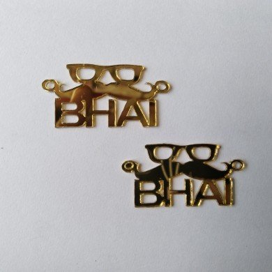 Acrylic Rakhi - Moustache Bhai