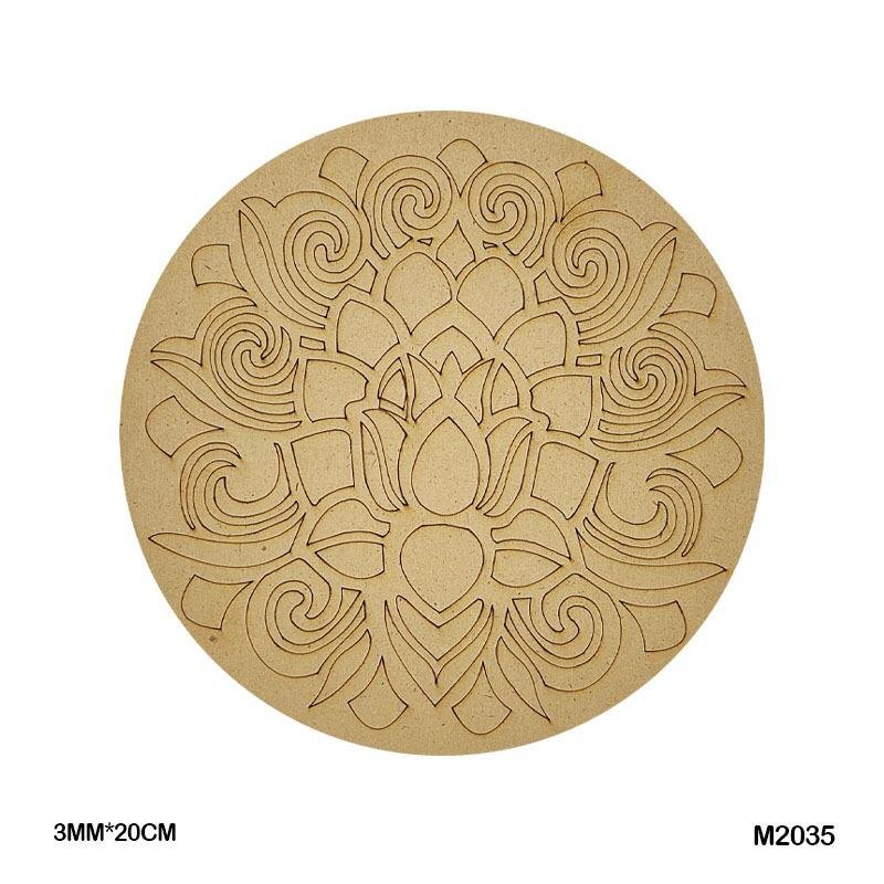 MDF Cutout Mandala Engrave (M2035) – 20CM