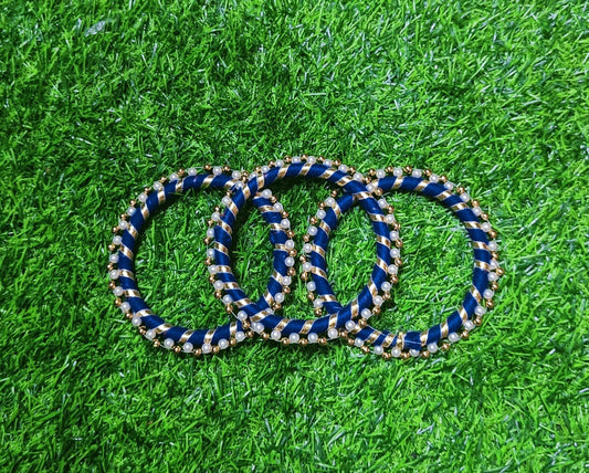 Moti Bangles (Blue) 4inch - 10pc