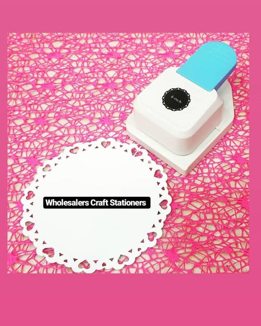 Circle Border Heart Punch