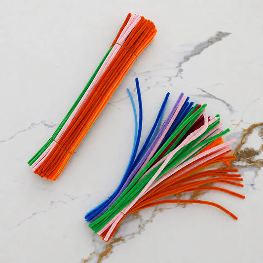 Plain Pipe Cleaner Multi Colour 8mm – 100pc