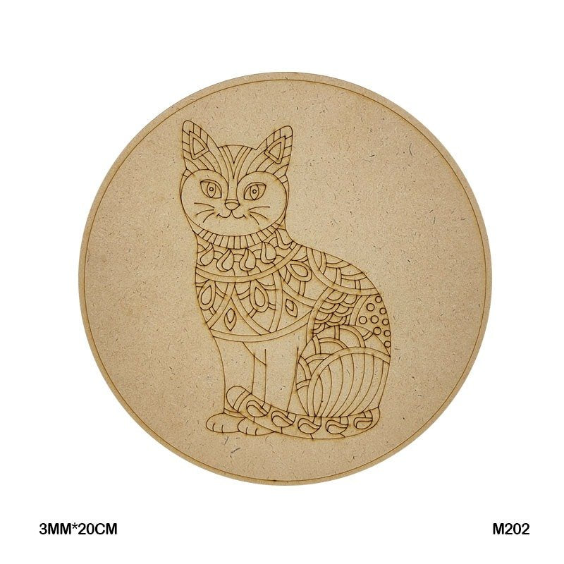 MDF Cutout Mandala Engrave (M202) – 20CM