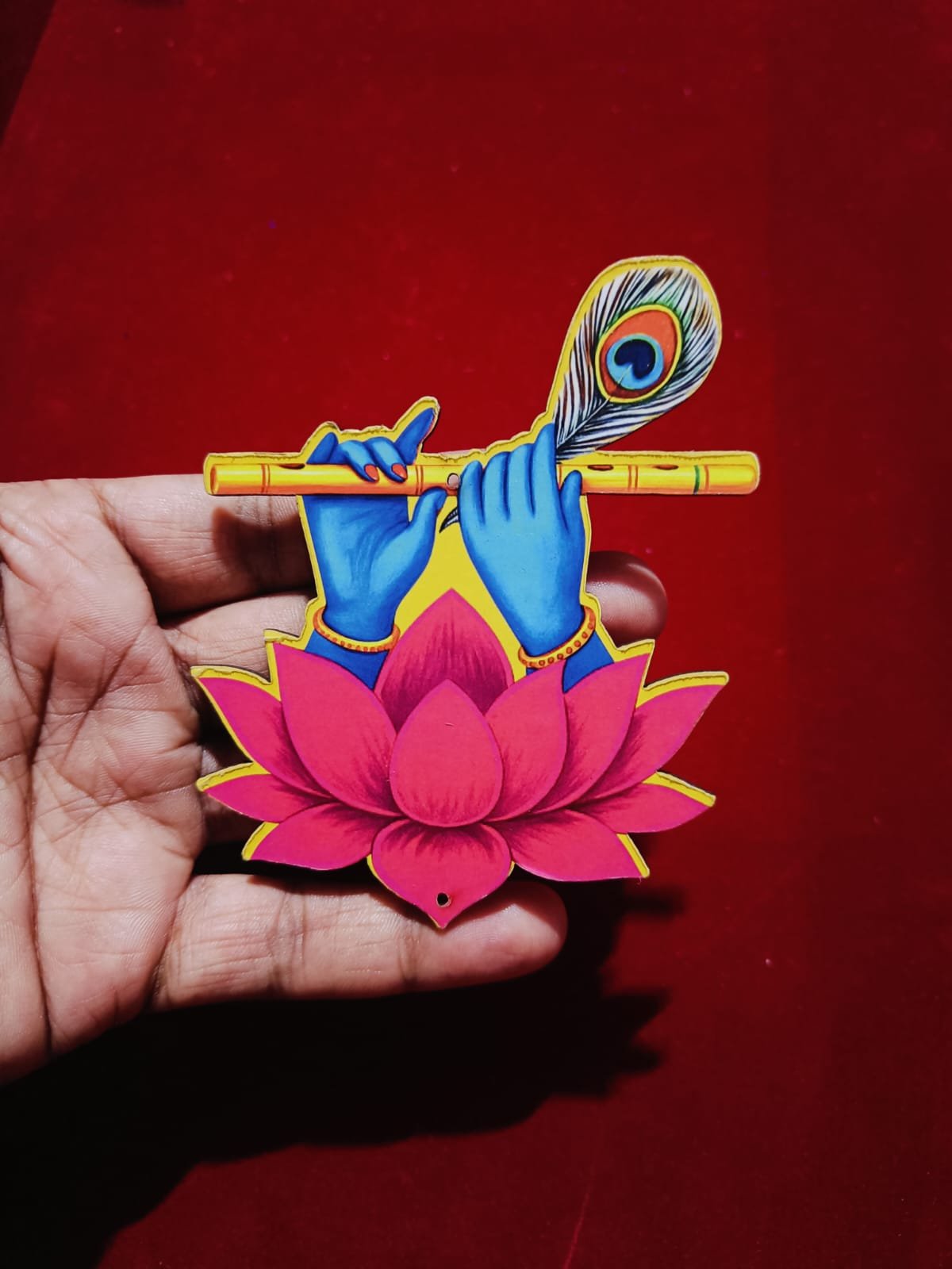 MDF Krishna ji Hand (3*4) - 10pc