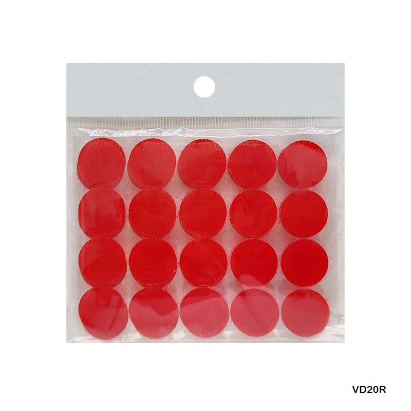 Velcro Dots Red- 20mm (VD20R)