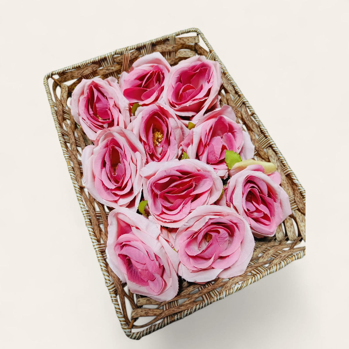 Artificial Pink Rose Flower 3inch - 5pc