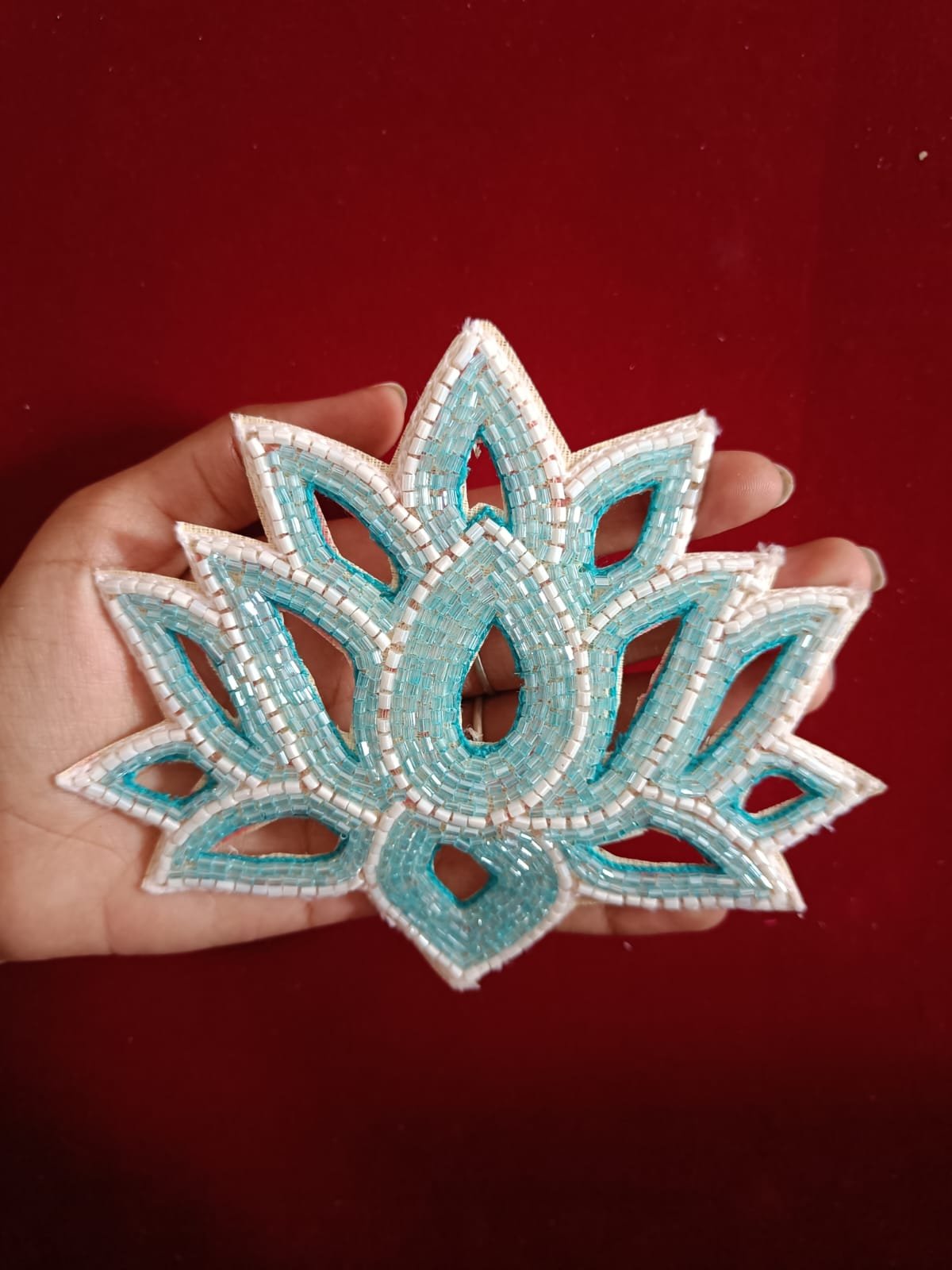 Lotus Buti Patches With Hole - 5pc