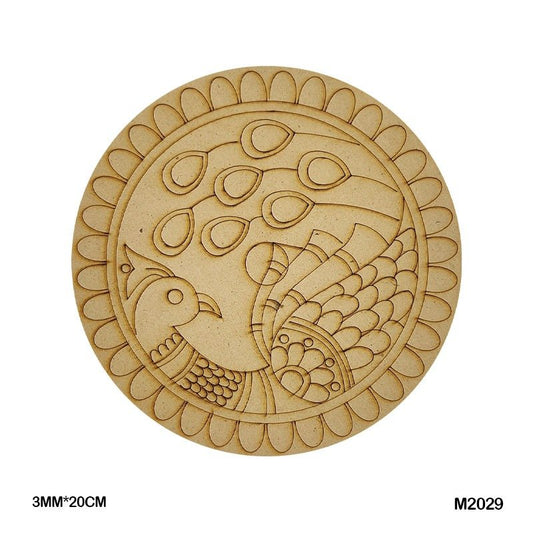MDF Cutout Mandala Engrave (M2029) – 20CM