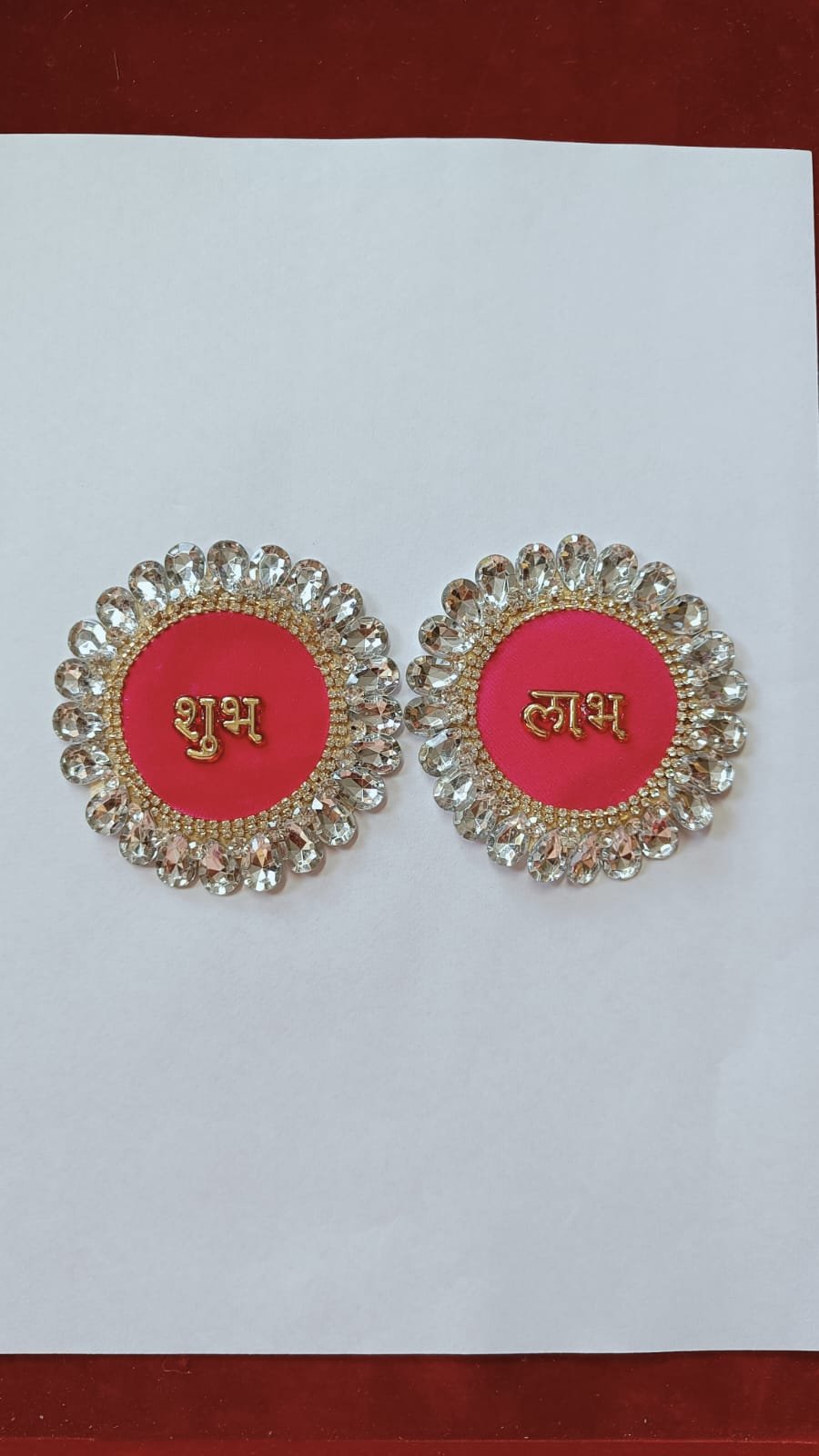 Shubh Labh Buti Patches Pink - 10pc