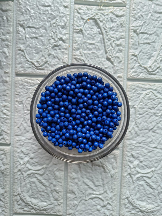 Moti /Pearls /Beads – Dark Blue (100gm) – 6mm