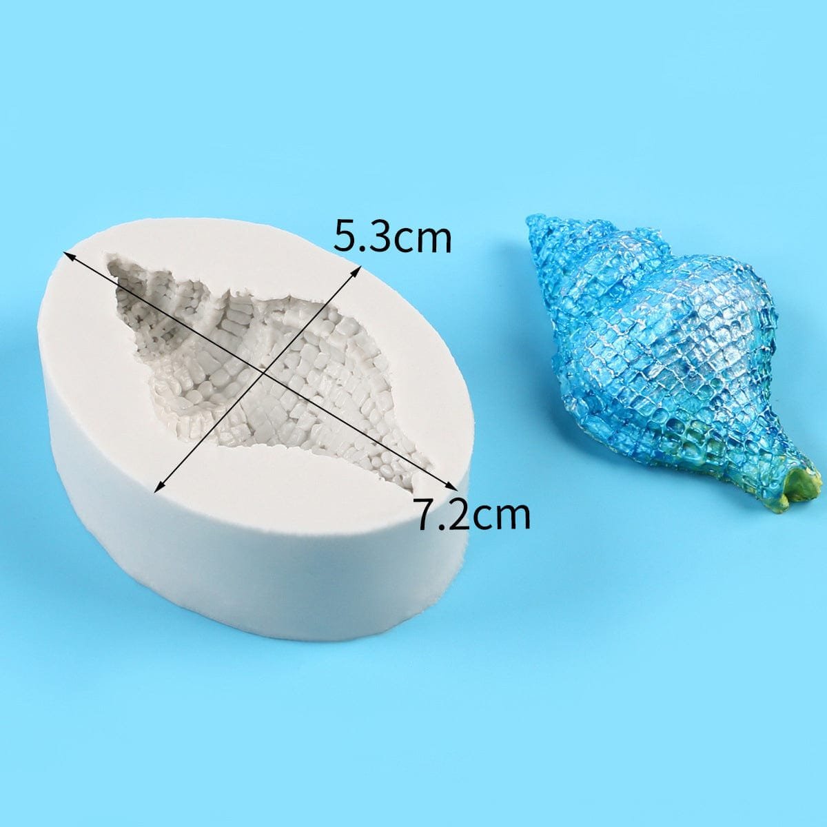 3D Conch Shell Candle Handmade Mould (HM0137)
