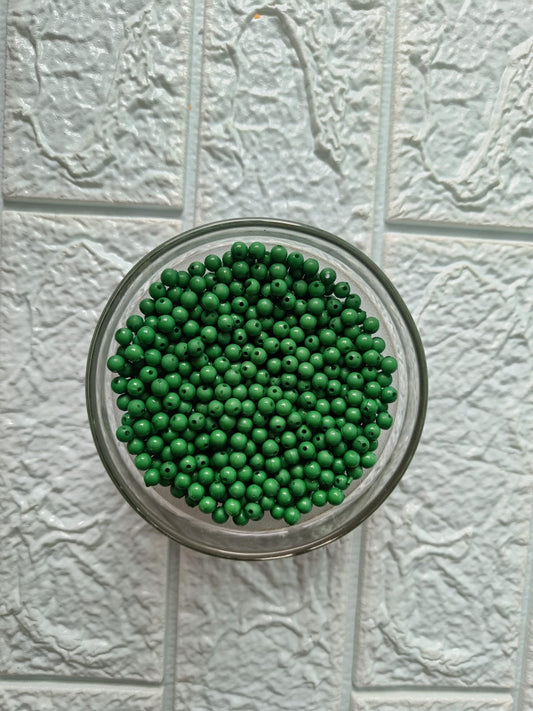 Moti /Pearls /Beads – Dark Green (100gm) – 6mm