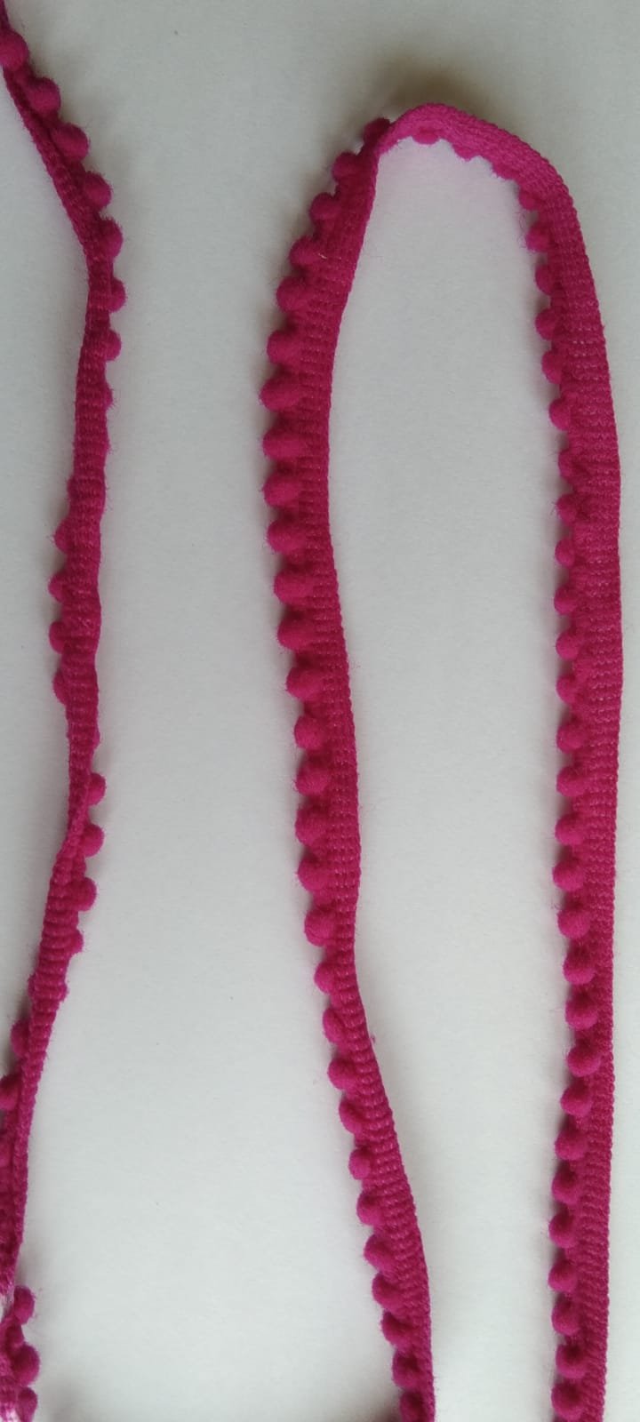 PomPom Lace - 1 mtr - Dark pink