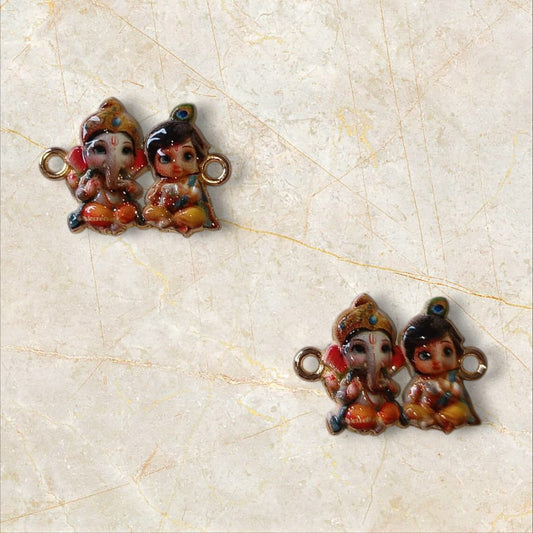 Ganesh Kartik 3D Rakhi Charms - 1pc