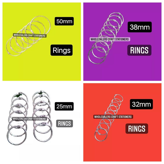 Scrapbook Rings - Combo - Free Shipping