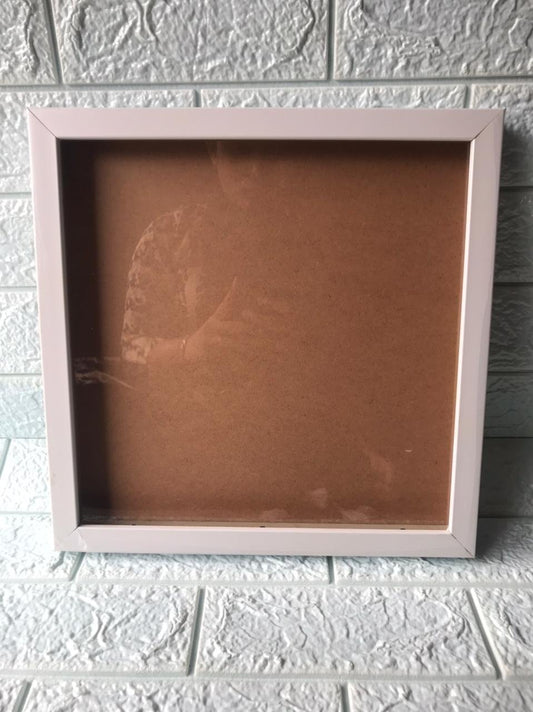 Shadow Glass Frame – 12*12 inch (White
