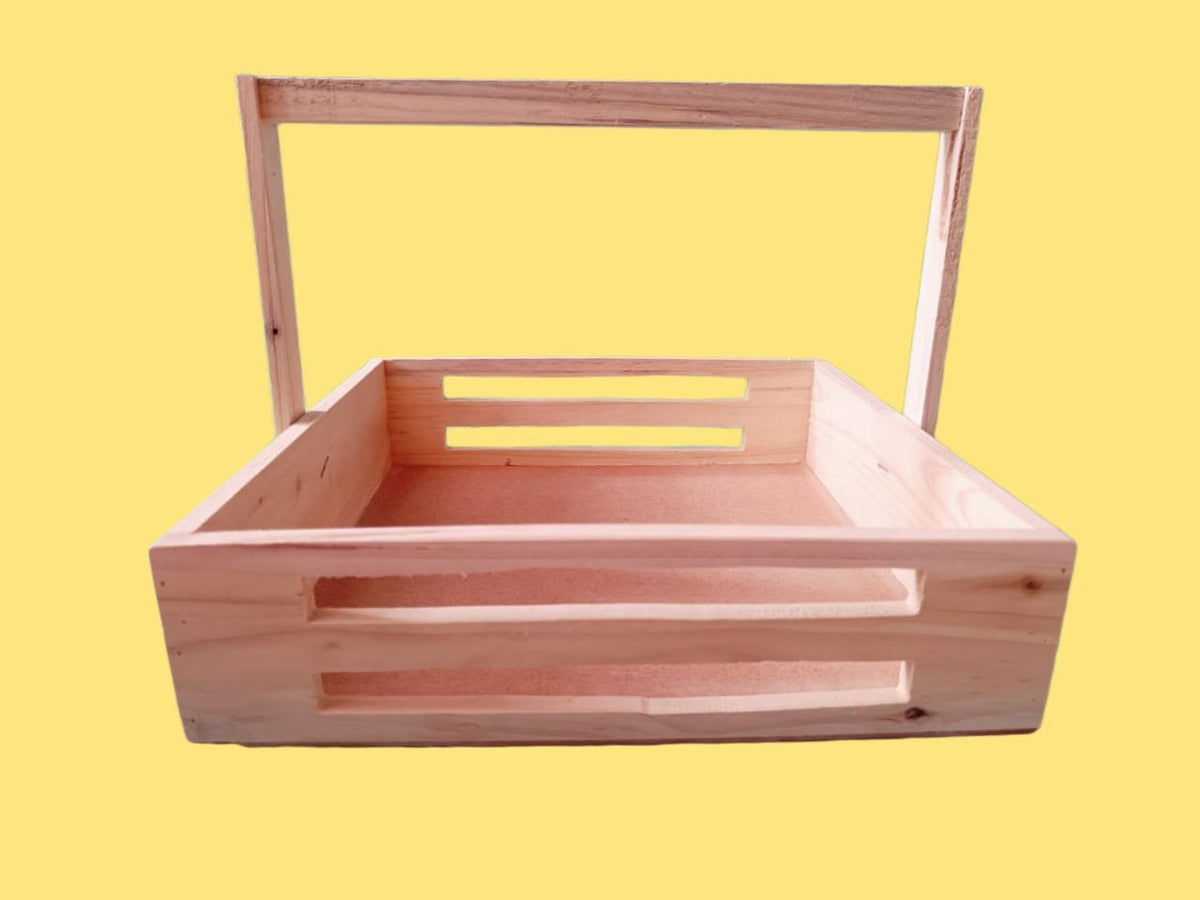 Pine Basket with Handle 10*10inch