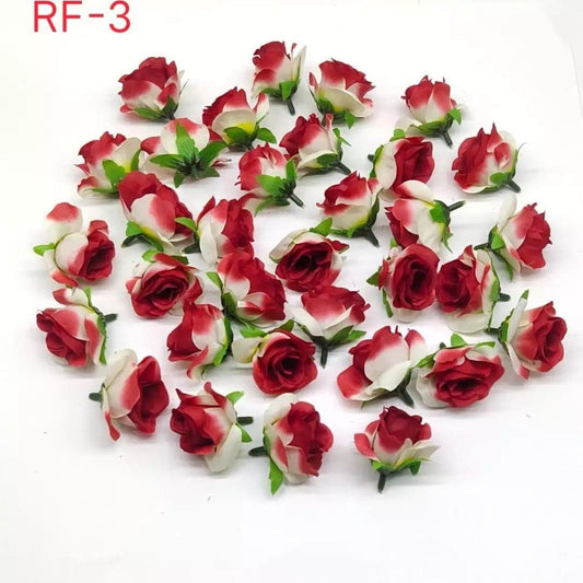 Red White Artificial Flower-10pc/pack