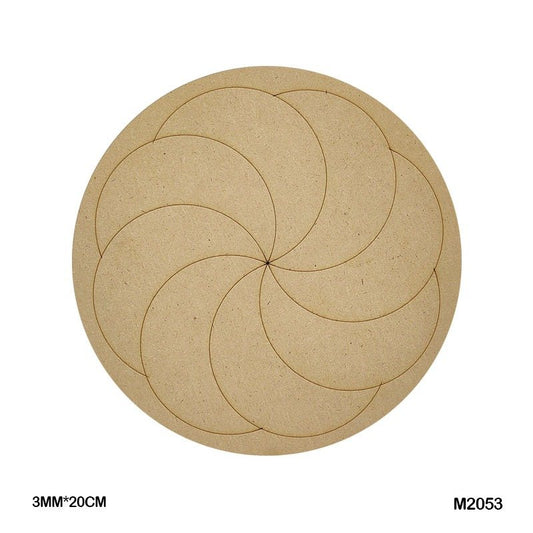 MDF Cutout Mandala Engrave (M2053) – 20CM