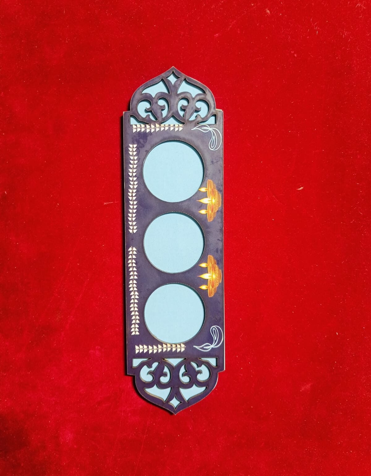 MDF Printed Tea Light Cut Out (9inch*2.5inch) - 1pc