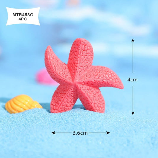 Miniature Star L Pink (4pc) (MTR458G)