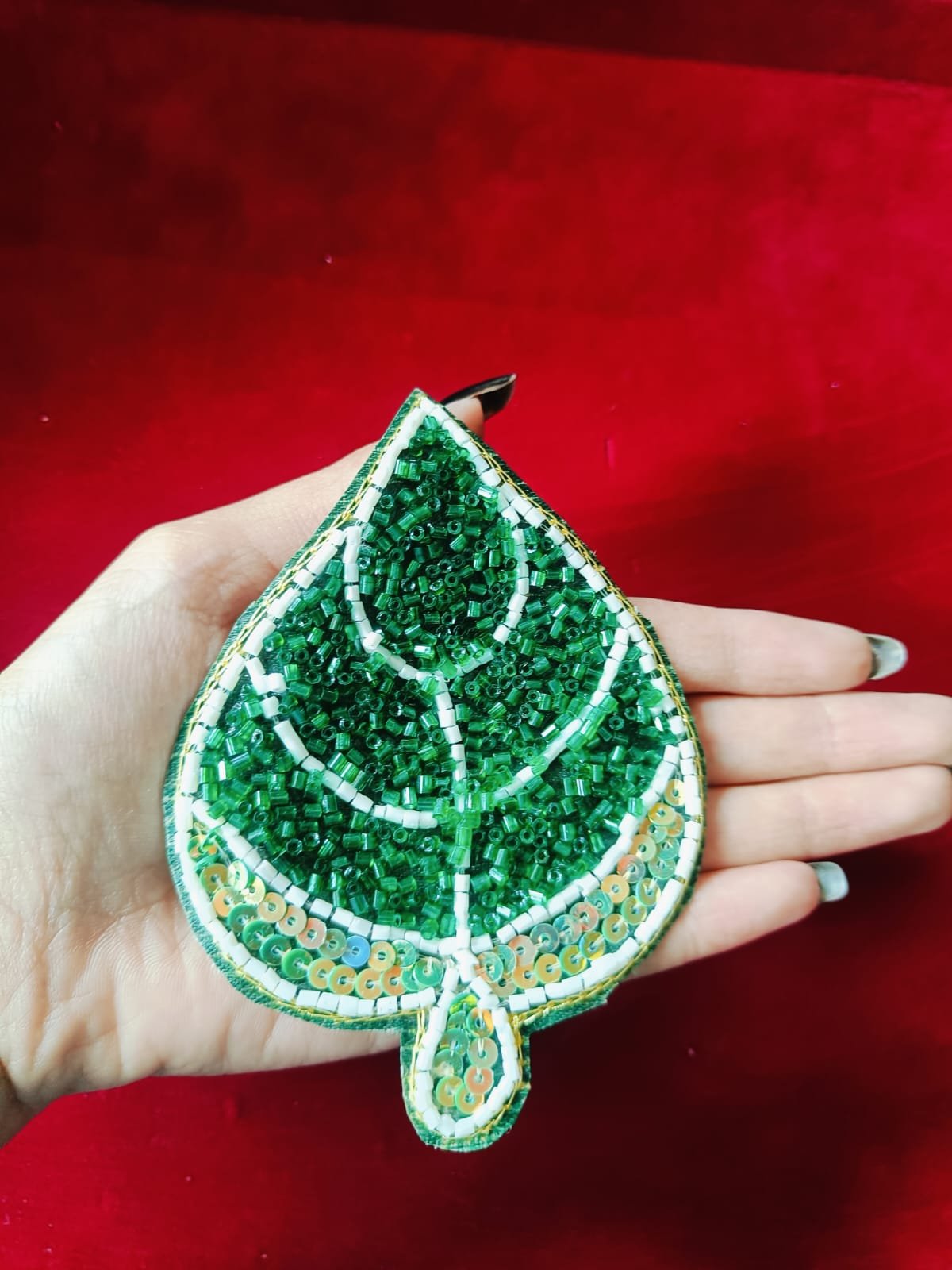 Dark Green Pan Buti Patches - 10pc