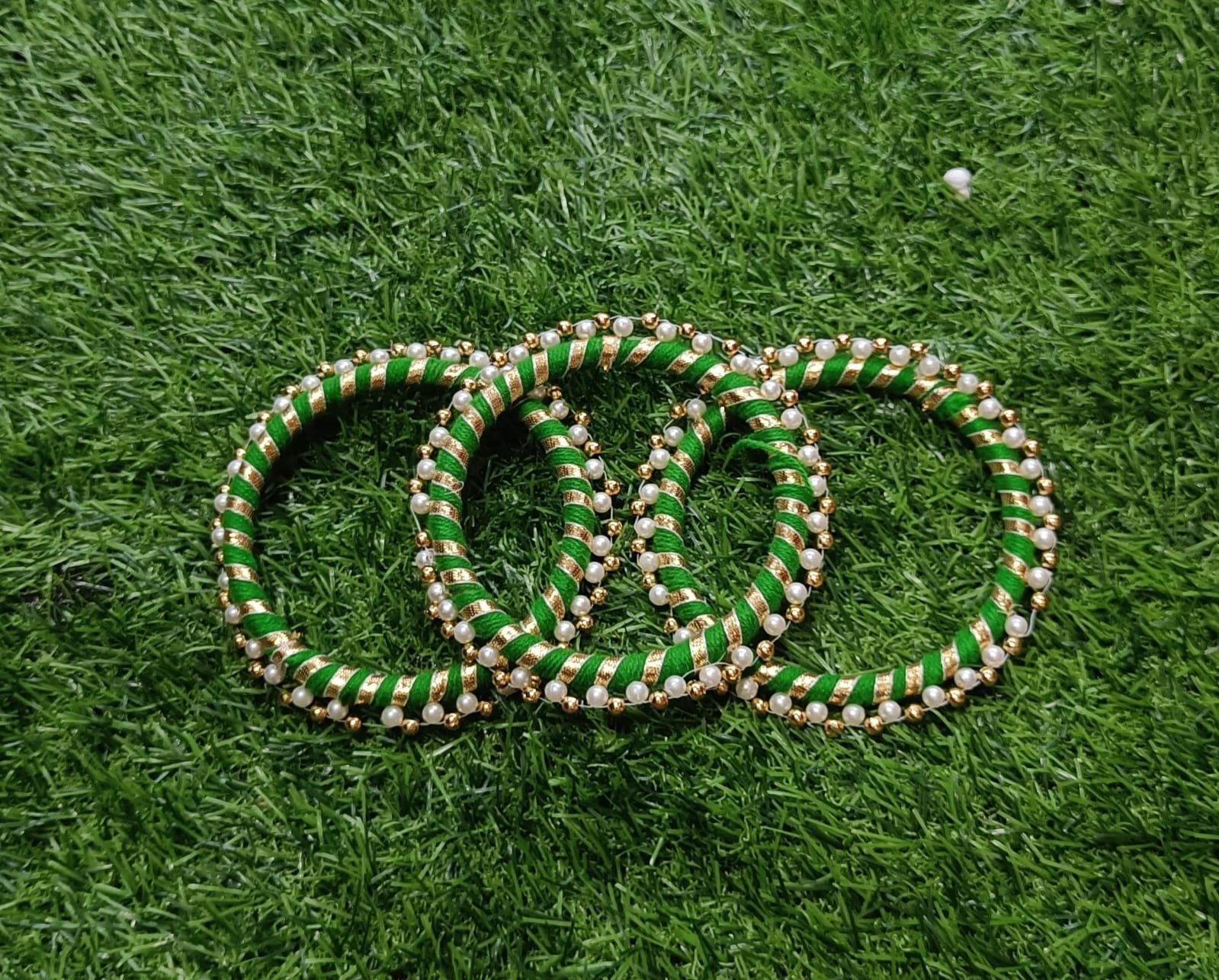 Moti Bangles (Green) 4inch - 10pc