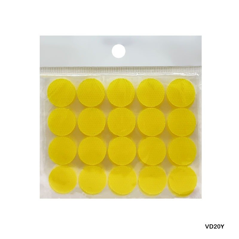 Velcro Dots Yellow- 20mm (VD20Y)