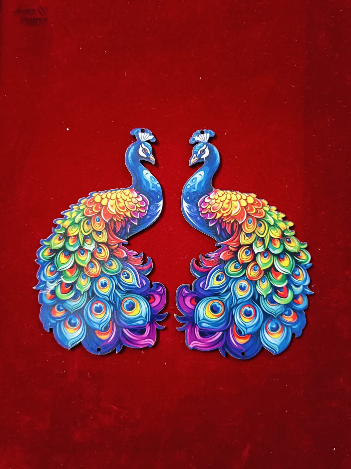 Peacock MDF Cut Out (6inch) – 1pair