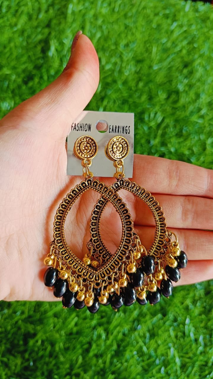 Colorful Drop Resin Jhumka - 2pc