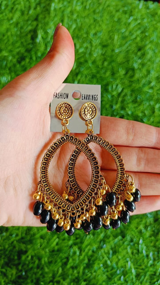 Colorful Drop Resin Jhumka - 2pc