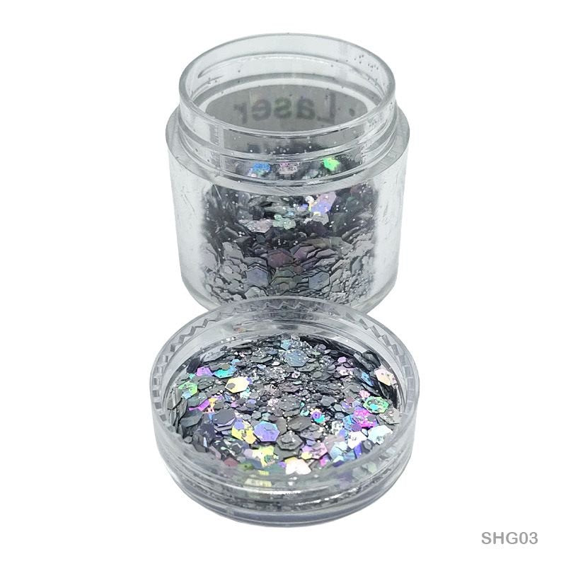 Shimmer Glitter Laser Silver (SHG03)