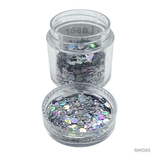 Shimmer Glitter Laser Silver (SHG03)