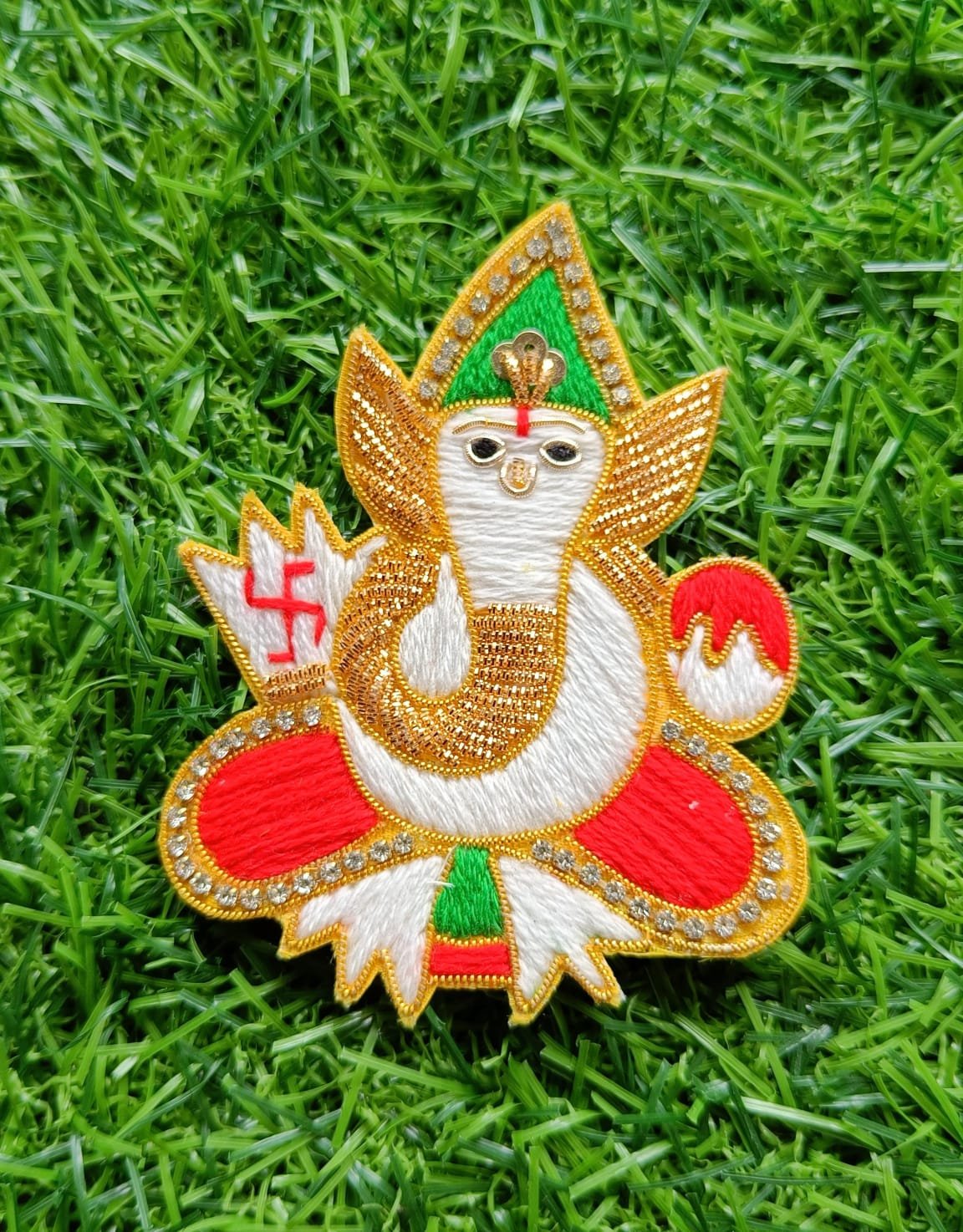 Ganesh Buti Patches (3.5*2.75inch) - 1pc