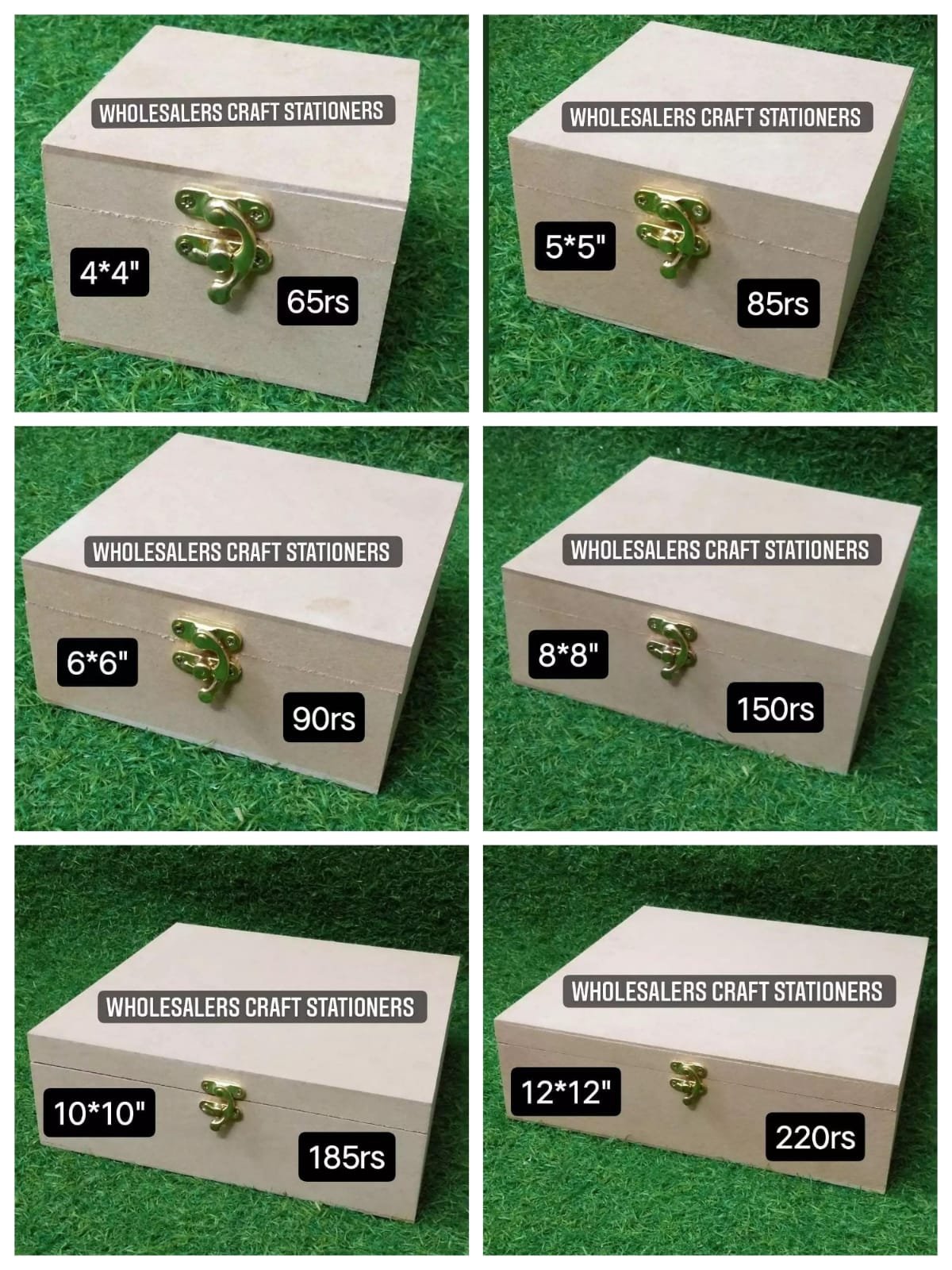 MDF Box Combo 12pcs - Free Shipping