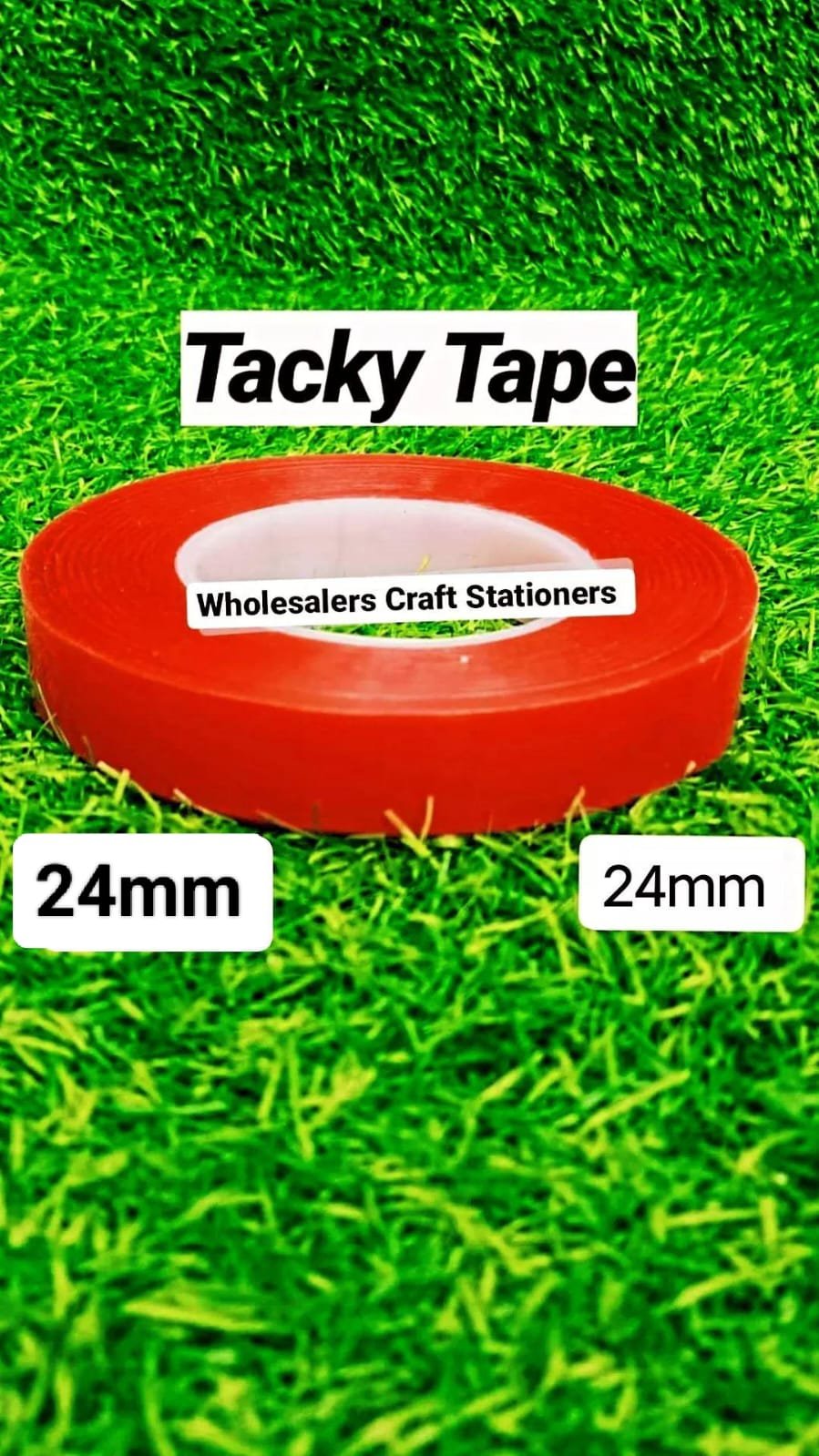 Red Tacky Tape - 24mm