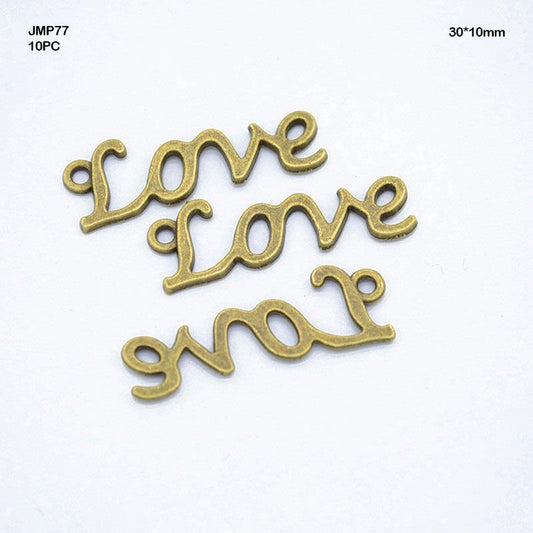 Love Pendants Copper (JMP77) - 10pc